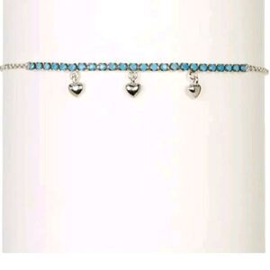Delicate Sterling Silver and Turquoise Bracelet